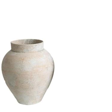 Imagem de Vaso de cerâmica retrô feito à mão para arranjo de flores em casa de família Zen ornamentos de grés vasos de flores