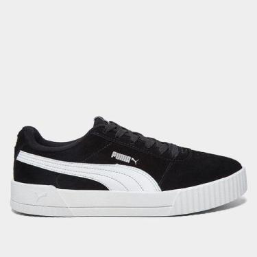 Imagem de Tênis Puma Carina Bdp Feminino, Branco, Preto, 40