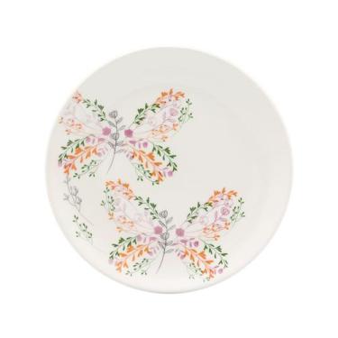Imagem de Jogo 12 Pratos Sobremesa Oxford Jardim Secreto 20 cm Cerâmica Decorada