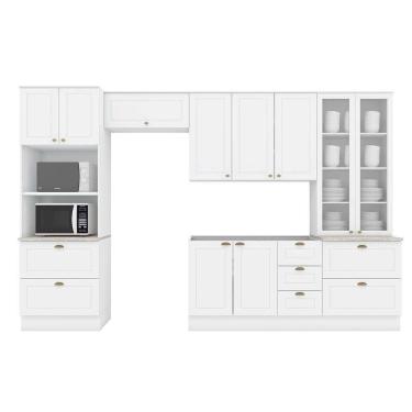 Imagem de Cozinha Modulada Henn Americana Henn 5 Peças C5P55 Branco