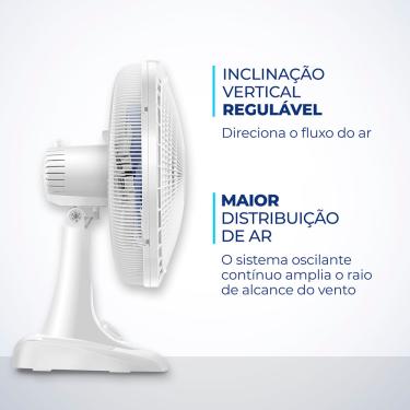 Imagem de Ventilador de Mesa Mondial 6 Pás Super Power VSP-40-W - 40cm 220V