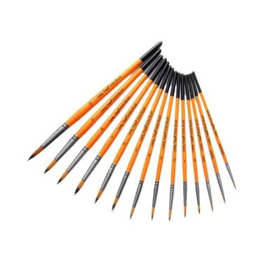 Imagem de Conjunto De Pincéis Redondos De Nylon Para Pintura, 4, 5 Ou 14 Peças, 