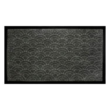 Imagem de Capacho Fenice Textura Escamas Cinza 70x40cm - Uzoo Tapete Fenice Texturas 70x40cm Escamas Cinza Cj-jp02 Grey