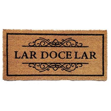 Imagem de Capacho De Poa Fibra De Coco Slim Lar Doce Lar 70x33cm - Uzoo Capacho Fibra De Coco Slim Rt 70x33cm Lar Doce Lar