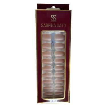 Imagem de Sabrina Sato Unhas Postiças Autocolantes Nude Bege Médio Ss2376-5 Com 24