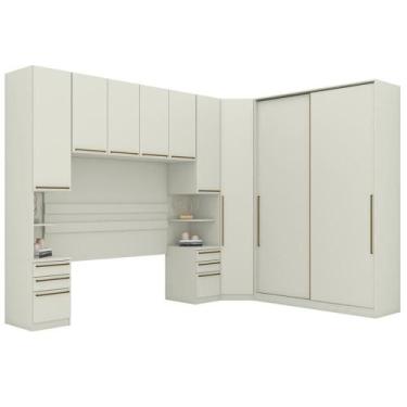 Imagem de Quarto Casal Modulado 5 Pecas Seletto Areia Henn Areia - OUTRAS MARCAS