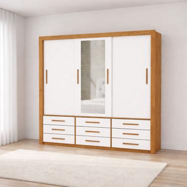 Imagem de Guarda Roupa Espelho 3 Portas 9 Gavetas Imperium -Grand Line