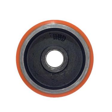 Imagem de Roda Direcional de Ferro com Poliuretano 170mm x 50mm para Rolamento 6