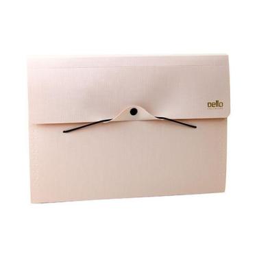 Imagem de Pasta sanfonada A4 12 divisórias rosa claro EXECUTIVA Dello