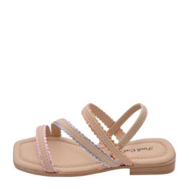 Imagem de Sandália Infantil Pink Cats Flat REF: V-5852, Rosa, 29