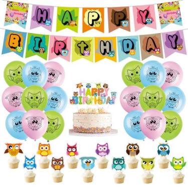 Imagem de Kit de balões: balões de látex de festa, 32 peças de desenho animado d