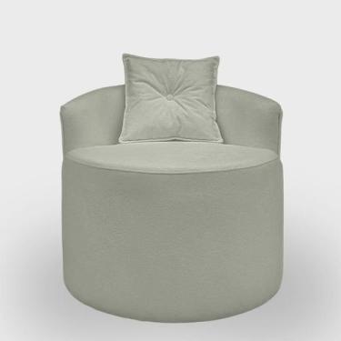 Imagem de Poltrona para Sala Orgânica Confortável e Reforçada Bouclé - Aliança D