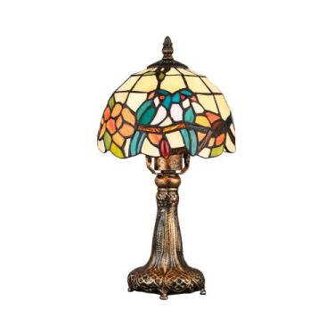 Imagem de Abajur Luminária Tiffany Decorativo Ideal para Quarto e Sala 20X38cm -