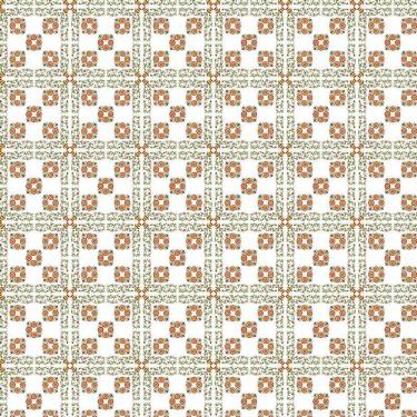 Imagem de Papel De Parede Azulejo Flores Laranja Lavatório E Cozinha