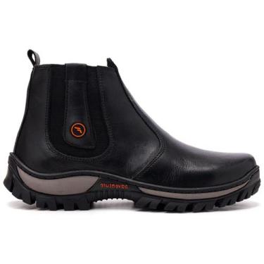 Imagem de Botina Tratorada Bota Masculina Couro Palmilha Gel Adventure - Frontin