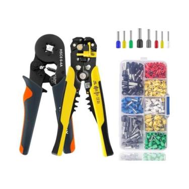 Imagem de Kit De Ferramentas De Desencapador E Crimpador De Fios Hexagonais Auto