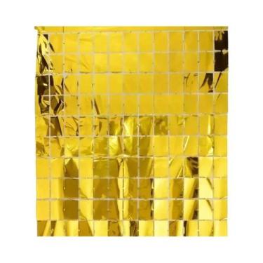 Imagem de Cortina De Chuva Grande Em Ouro E Prata Para Decoração De Casamento, A