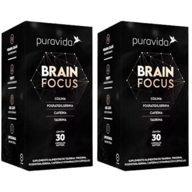 Imagem de 2x Brain Focus 30 Cápsulas Puravida
