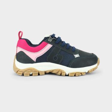 Imagem de Tênis Infantil Bibi Trail Azul Marinho com Rosa-Feminino