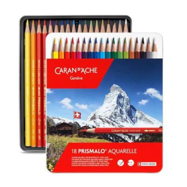 Imagem de Lápis de Cor Aquarelável Caran D'ache Prismalo 18 Cores - CARAN DACHE