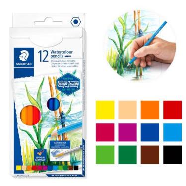 Imagem de Lápis de Cor Aquarelável Staedtler com 12 Cores 14610C
