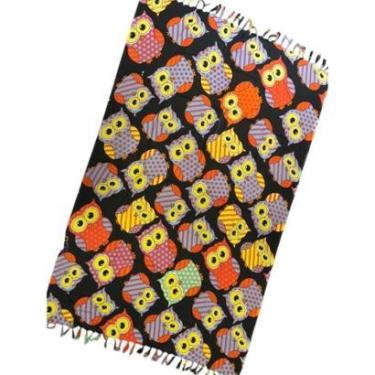 Imagem de Canga de Praia Estampada Corujas Coloridas Poliéster B75754-Unissex