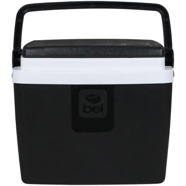 Imagem de Caixa Térmica Bel 6l Preta E Branca Trava De Segurança
