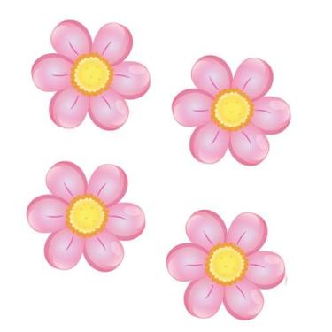 Imagem de Adesivos De Margaridas Para Parede Infantil Quarto Decoração Flor Bebê