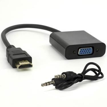 Imagem de Conversor HDMI para VGA TSA-CO-001 com Áudio P2 Estéreo Full HD 1920x1080 Plug And Play...