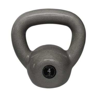 Imagem de Kettlebell Emborrachado Treinamento Funcional Fitness 4,0 Kg - ANILHAS