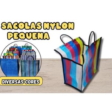 Imagem de Sacola de Feira Pequena em Nylon - 01 Peça - 30x29x15cm - RDC Comercia
