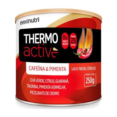 Imagem de Termogenico ThermoActive Lata 250g Frutas Cítricas Maxinutri