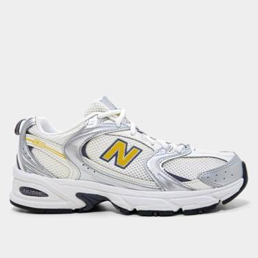Imagem de Tênis New Balance 530, Prata, Branco, 39