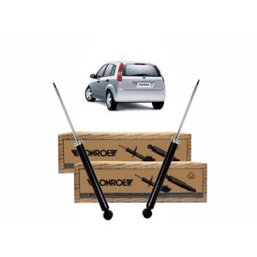 Imagem de Par Amortecedor Traseiro Fiesta Amazon Hatch Sedan 1.0 1.6 ROCAN 2003 