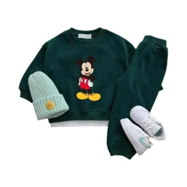 Imagem de Conjunto De 2 Peças Para Meninos E Meninas Com Estampa De Desenho Anim