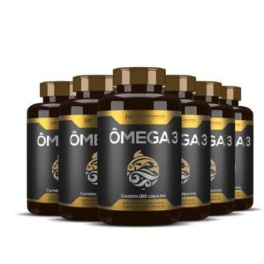 Imagem de Ômega 3 Óleo De Peixe Premium Hf Suplementos 180 Caps com 6-Unissex