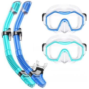 Imagem de Conjunto de snorkel Kwambiri Dry-Top Snorkel Gear para adultos