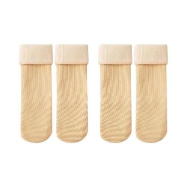 Imagem de Meias De Veludo Quentes De Inverno Para Meninos E Meninas, 2 Pares, Me
