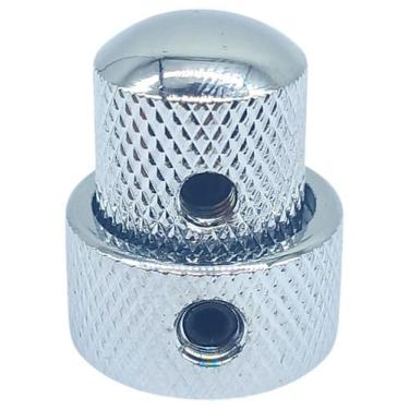 Imagem de Knob Duplo Fino Metal CONCENTRICO LONGO Cromado DOLPHIN