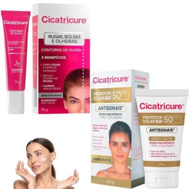 Imagem de Kit Cicatricure CremeContorno dos Olhos Protetor Solar FPS50