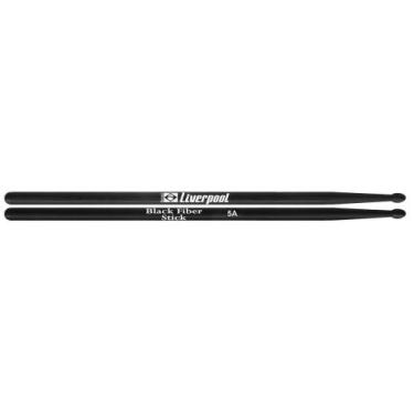 Imagem de Baqueta Liverpool Fibra Bfs 5am Black Fiber Stick 5a