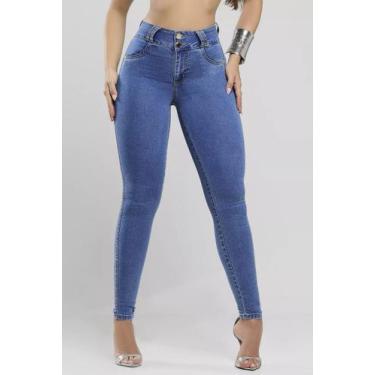 Imagem de Calça Jeans Feminina Pitbull Lançamento Ref 87731, Azul, 44