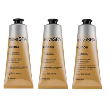 Imagem de KIT 3 Unidades de Creme Antissinais para Mãos FPS 15 Nativa SPA Quinoa