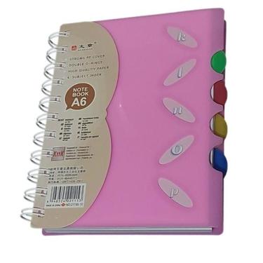 Imagem de Agenda Planner Caderno Caderneta A6 Brochura Folhas Pautadas Capas Col