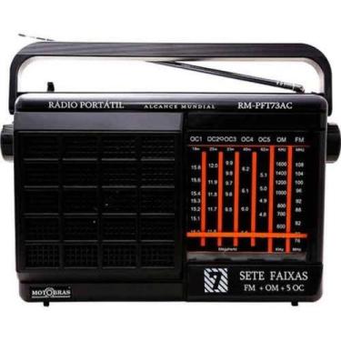 Imagem de Rádio Portátil Motobras AM/FM 7 Faixas RM-PFT 73AC Bivolt
