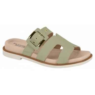 Imagem de Sandália Modare Ultraconforto Leve Casual Elegante Tendência, Verde, 3