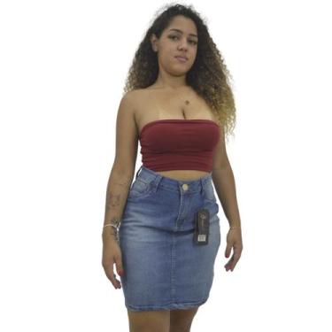 Imagem de Saia Jeans Feminina  Jeans.com, 42
