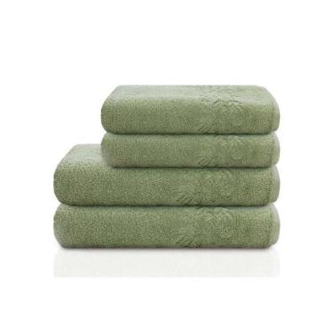 Imagem de Toalha amira rosto 45x80cm verde - CAMESA