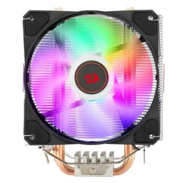 Imagem de Aircooler Para Processador Redragon Tyr Led Rainbow Cc-9104
