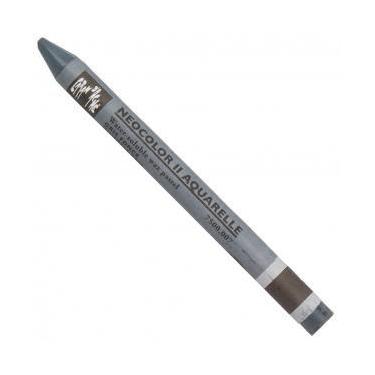 Imagem de Giz Aquarelável Neocolor II Caran DAche 007 Dark Grey - caran d ache
